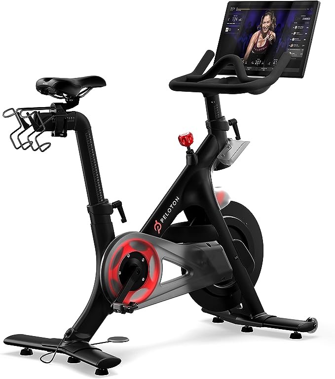 Original Peloton Bike | Indoor Stationary Exercise Bike with Immersive 22" HD Touchscreen (Updated Seat Post)