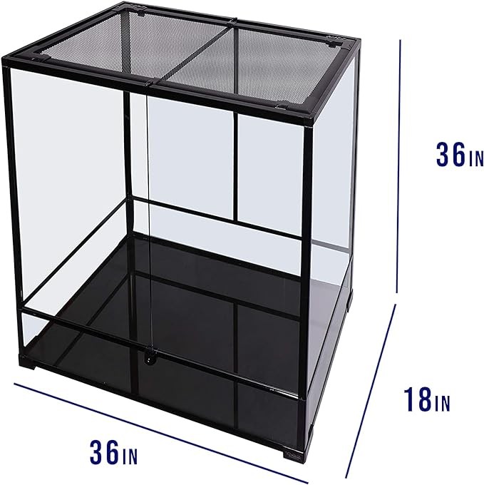 Carolina Custom Cages Terrarium, Extra-Tall Large 36Lx18Dx36H, Easy Assembly
