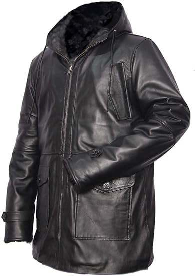 Fashion Men’s Real Leather Jacket-Genuine Sheepskin Leather Jacket for Men with Hooded-AS/NZ-7219087